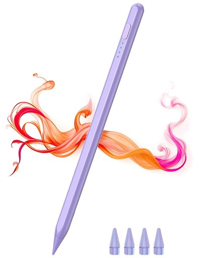 【iPad専用ペンシル】Smozer高精度スタイラスペン傾き検出対応磁気吸着手のひら拒絶機能2018-2025年モデル対応(iPad6/7/8/9/10Mini6/5AirM2/5/4/3