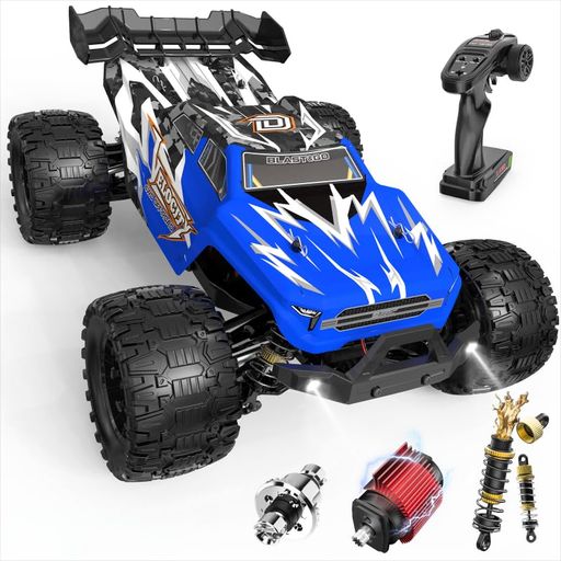 DEERC ラジコンカー 1/14 4WD ブラシレス 最高45km/h オフロード 金属駆動系 バッ...