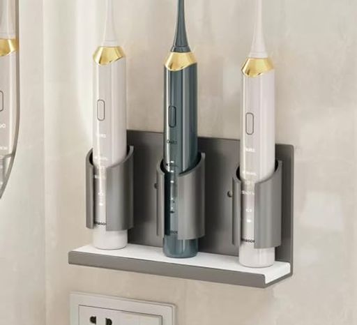 Mankeマグネット電動歯ブラシホルダー電動歯ブラシスタンド電動歯ブラシ立て多機能磁石バスルーム浴室..