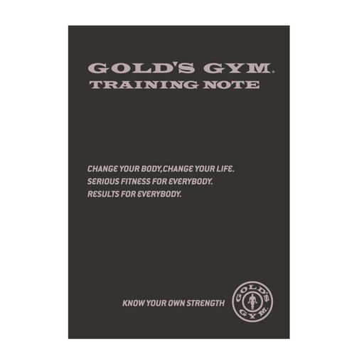 ゴールドジム(GOLD’SGYM)トレーニングノートA5サイズ104日分/グレー