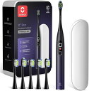OCLEAN電動歯ブラシXPROSET歯科協会推奨42000回/分タッチスクリーンリニアモーター採点充電スタンド付超音波式IPX7防水ワイヤレス充電式2時間急速充電パープル