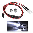 VGEBY1RCLEDライト5MMヘッドライト快適簡単低消費電力RCカー用LEDヘッドライトRC車用アクセサリー2個セット(9#白色光)