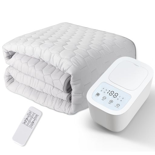 Zyntra電気毛布敷きダブル温水マット145*195cm【3秒速熱·ゼ口電磁波】水暖防ダニ/乾燥機能で梅雨・冬も..