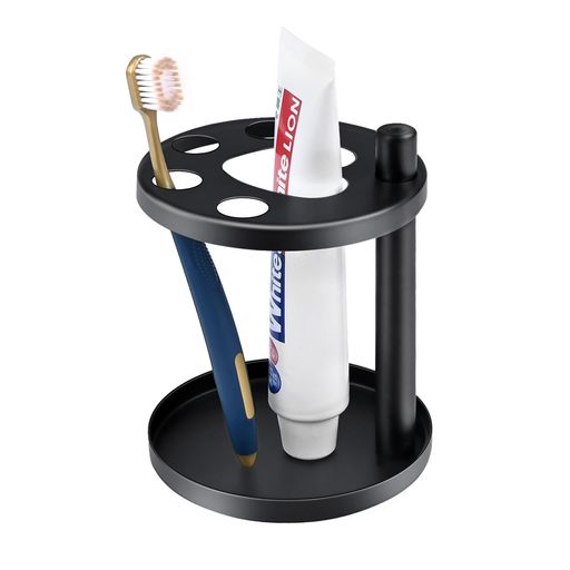 DARENYIブラシホルダー歯ブラシを清潔に維持する5ホール歯ブラシ立てスタンド歯磨き粉髭剃り電動歯ブラ..