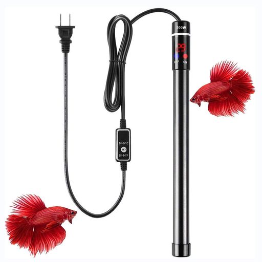 MQUPIN水槽ヒーター水槽用ヒーターセーフティヒーターSH500Wサーモスタット一体型オートヒーター自動温..