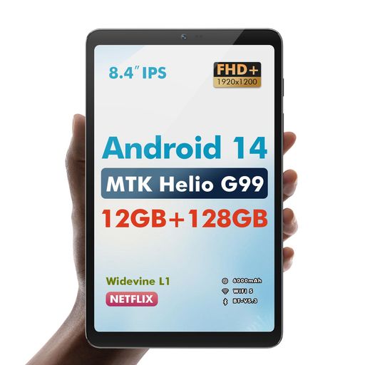 BekoQurdM8タブレット8.4インチAndroid14|メディアテックHelioG99|12GBRAM+128GBROM|90HzIPSディスプレ..