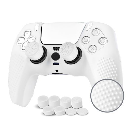 JYXETOVPS5コントローラーカバー1個/2個(28オプション)、無料の8ボタンキャップ、シリコーン保護、オリジナルの充電器で充電できます、滑り止めデザイン、両面印刷パターンに適しています