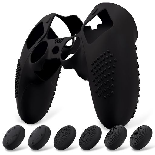 PlayVitalps5Edgeコントローラーに対応用滑り止めシリコンカバーケース、ps5Edge対応用ソフトラバープロテクタースキン、サムグリップキャップ付きー3Dスタッズエディション【3Dスタッズエデ… PlayVitalps5Edgeコントローラーに対応用滑り止めシリコンカバーケース、ps5Edge対応用ソフトラバープロテクタースキン、サムグリップキャップ付きー3Dスタッズエディション【3Dスタッズエデ…