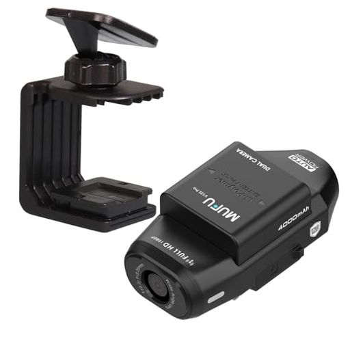 ドライブレコーダー車載2カメラ録画自動車装着即時録画WiFi200万画素フルHD4000mAhバッテリー内蔵スマート感知センサーMUFUブラックMF-BDVR004B-RE01