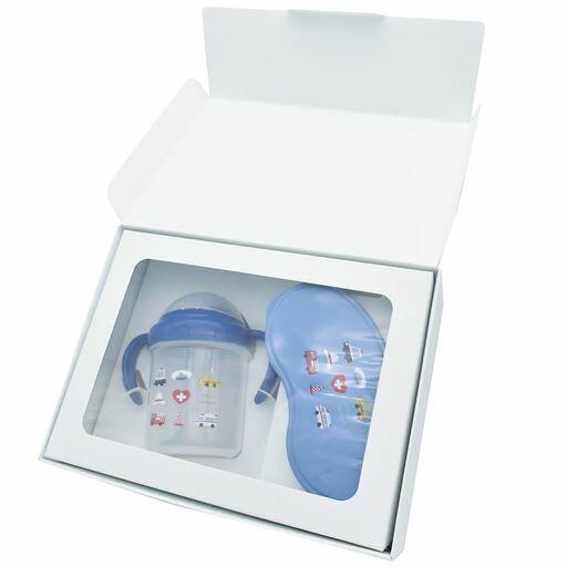大西賢製販ギフトセット(ストローマグ・おでかけ離乳食食器)CARseriesサイズ:約W23.7D8H17.3YUF-2101