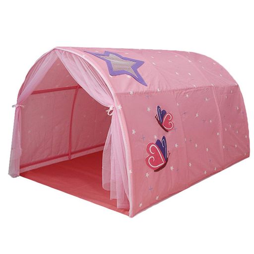 selling-sport子供用ベッドテントプレイハウスキッズプレイテント防蚊帳付きプライバシースペース眠っている屋内玩具ゲームハウス寝袋子供用テント収納バッグ付き