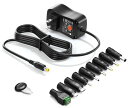 OUTTAG36W3Aアダプター3V4.5V5V6V7.5V9V12Vマルチ電圧ACアダプター3~12VスピーカーUSB/USBCタブレットLEDストリップ無線ルータDVDプレーヤ電源アダプター汎用36W