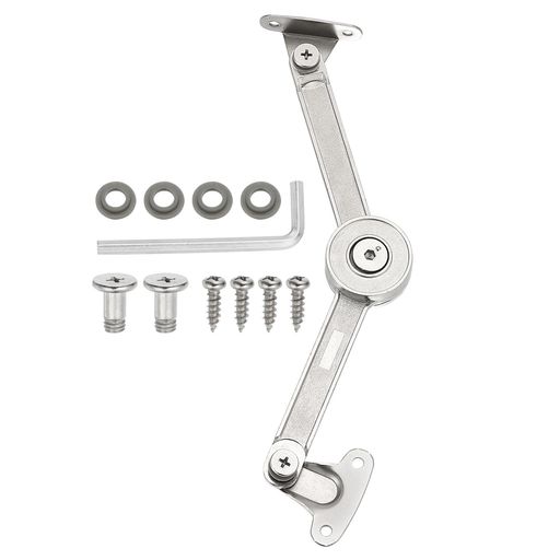 PATIKILリッドサポートヒンジ木製おもちゃ箱キャビネットドア収納トランクベンチ用調節可能な金属折り..