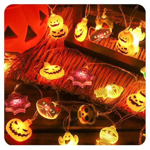 ハロウィン飾り装飾ライトハロウィン装飾飾りランタンledハロウィン装飾3メートル20灯飾りハロウィン楓の葉ストリングライトハロウィーンの眼球ストリングライトの装飾電池式防水ハロ…