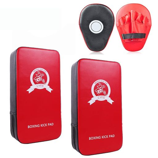 【キックミット&パンチングミット】4個セットパンチング曲面設計グローブミットボクシングキックボクシ..