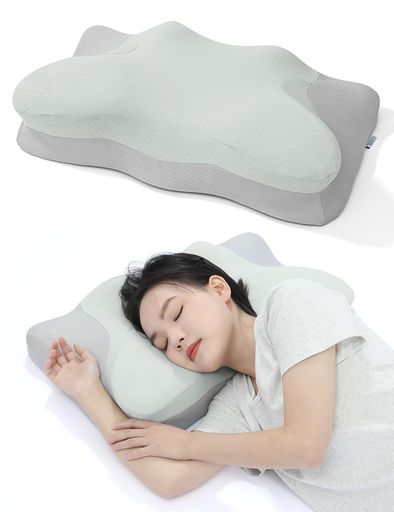 Tillmulya枕首が痛くならない低反発安眠枕【二層構造寝心地アップとサポートの両立】低め高め選択可能..