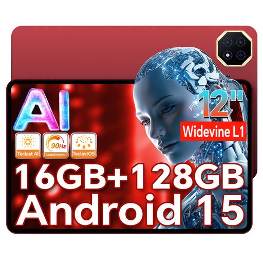 [Android1512インチ2KIPS]TECLASTT60AIタブレット2000*1200解像度AI機能A733CPU8コアWiFiモデル90Hzの..