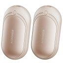 【長時間発熱】分離式充電式カイロ2個セットAomiker:冬雪軽量小型3秒急速発熱電子懐炉繰り返し利用電気かいろ3階段温度調節コンパクト可愛いホッカイロ両手あんか3000mAh長持ち操作簡単ア…