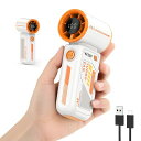 SMILINGSHARKハンディファンTF01【2025夏新型・強力送風】携帯扇風機手持ち/卓上/携帯超強風100段階調節3600MAH12H長時間稼働TYPE...