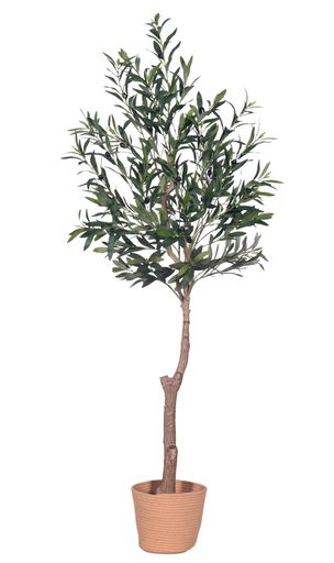 HAIHONGオリーブの人工植物観葉植物フェイク、地中海オリーブの置物を高シミュレーションし、本物の果..