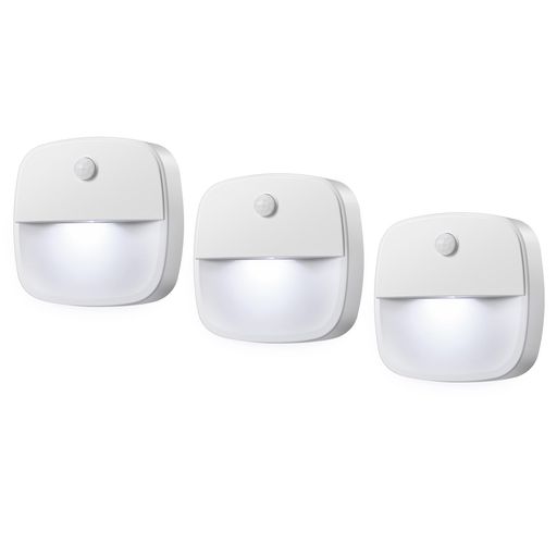 AMIRLED人感センサーライトキッチン用ライト電池式LEDライトナイトライト室内モーションセンサー搭載小型ホワイト3個セット