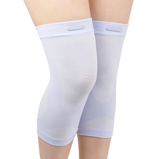 INDEEMAX防寒保温膝サポーター薄型【2枚セット】膝ひざサポーター締め付けないやさしい着圧防寒保温関節冷え防止筋肉保護伸縮性通气性パープル