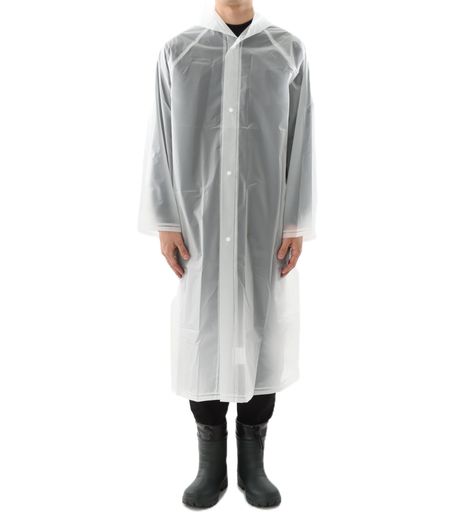 [ウィンターチェリー]レインコート環境にやさしいEVAレインコート1250クリア110cm(Mサイズ)