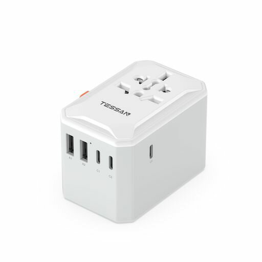 TESSAN変換プラグ旅行便利グッズマルチタイプ海外コンセント変換プラグ全世界対応6台同時充電5USB(3USB..