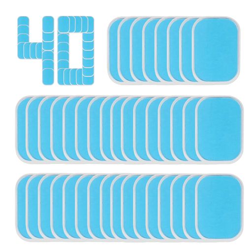 ジェルシートEMS腹筋ベルト交換パッド高電導強粘着低刺激互換パッド腕筋トレーニング高耐久(4*6CM)(40)