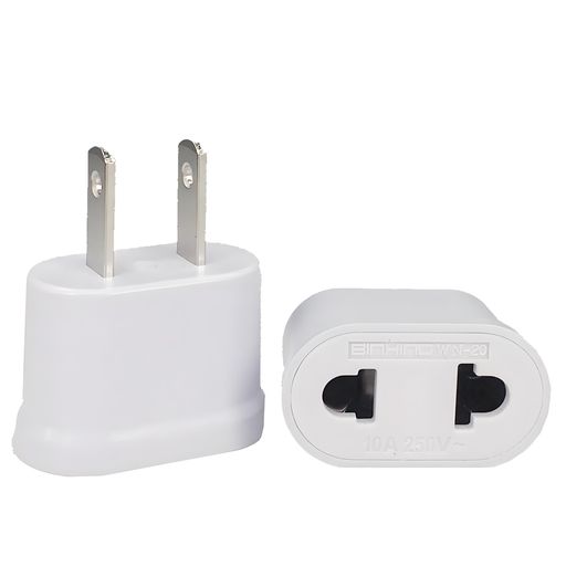 ZHSHXNGY変換プラグコンセント電源海外用1対1マルチアダプター2ホールフラット(欧州規格-日本規格/2個セット/ホワイト)旅行用電気製品小型で持ち運びに便利 ZHSHXNGY変換プラグコンセント電源海外用1対1マルチアダプター2ホールフラット(欧州規格-日本規格/2個セット/ホワイト)旅行用電気製品小型で持ち運びに便利