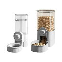 自動給餌器猫犬餌やり器ハンギングケージタイプクリップオンタイプ大容量1L75°傾斜食べ物がくっつかない防湿鮮度保持ケージ内の小型犬猫小動物に適しています(給餌+給水2IN1)