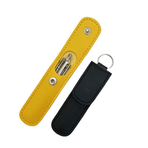 SZB耳かき耳掃除イヤースコープ耳垢除去軽量便利金属耳垢掃除ツール家庭携帯便利(6点セット(黄色いバッ..