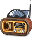RadioGemeanJ-105携帯ラジオFM/AM/SW短波bluetoothブルートゥースワイドFM対応高感度USB/SDカード対応MP3プレーヤー大音量単1形電池/太陽光/USB充電対応レトロハンドル付き持ち運び簡単
