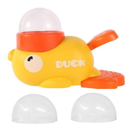 YIDAYO自動給餌器黄色のアヒル給餌器犬2in1ペット知育おもちゃ餌やり機ペットが過食を防ぎ、運動を提供..