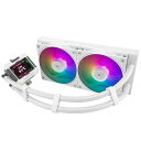 THERMALRIGHTFW240WHITEARGBCPUウォータークーラー、ダブルPWMファン水冷システム、AMD:AM4/AM5INTELLGA1700/1851用、コンピューター240CPU液体の320*