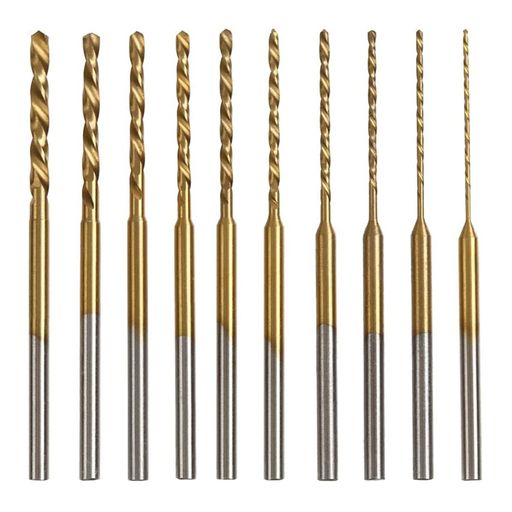 KIMLONTONチタンコートミニルーター小径ドリルミニツイストドリルビット0.6mm0.8mm1.0mm1.2mm1.3mm1.5mm1.6mm1.8mm2....