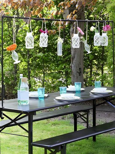 フラワーアーチアーチスタンドテーブルトップゴールドスティックスタンドクリップ付き調節可能高さ120c..