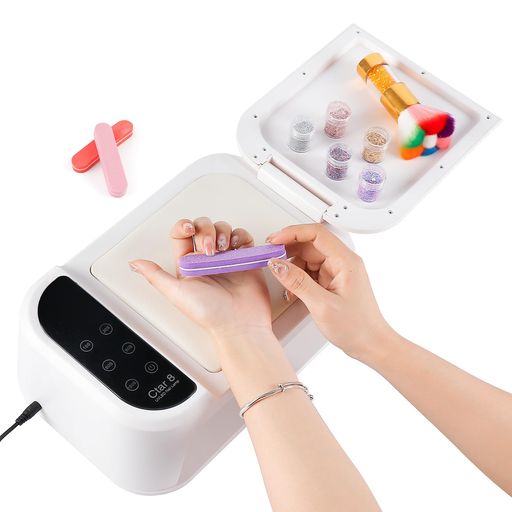 【2024最新】ジェルネイルライトLED&UVネイルランプ多機能折りたたみパネルPU手枕180W69LEDs高速硬化ラ..