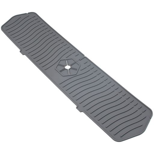 Wallfireシリコーン水切りマット蛇口排水マットシンク蛇口用スプラッ速乾抗菌滑り止め水汚れ防止フードグレードシリコン効果的な排水性(グレー)