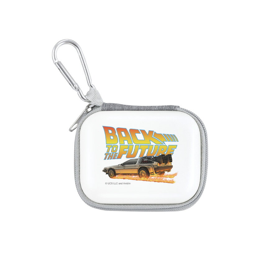 【公式】BACK TO THE FUTURE ガジェットポーチSS バックトゥザフューチャー マルチガジェットポーチ ガジェットポーチ ブルー オレンジ ホワイト 小物ケース 小物入れ イヤホンケース ケーブルケース カラビナ付き チャック ファスナー ジッパー 映画 gourmandise-10011751 グルマンディーズ楽天市場店 サンプル画像3