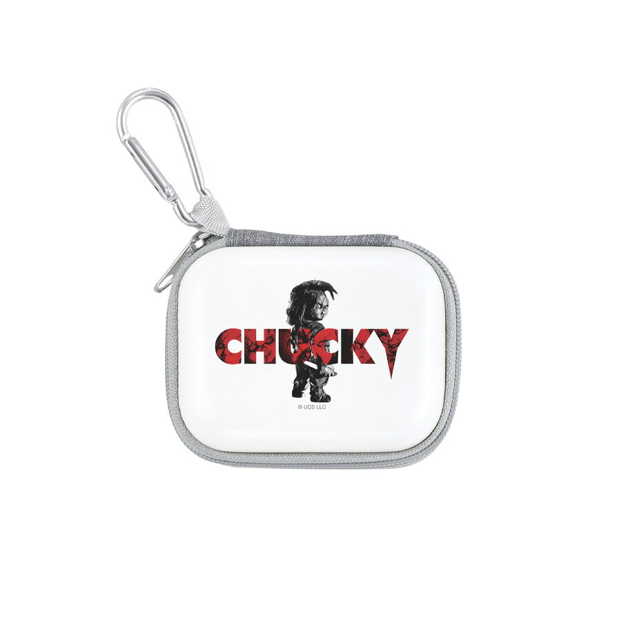 【公式】CHUCKY ガジェットポーチSS CHUCKY チャッキー マルチガジェットポーチ ガジェットポーチ レッド ブラック ホワイト 小物入れ 小物ケース ポーチ ケース イヤホンケース ケーブルケース カラビナ付き 映画 グッズ チャック ファスナー gourmandise-10011753 グルマンディーズ楽天市場店 サンプル画像2