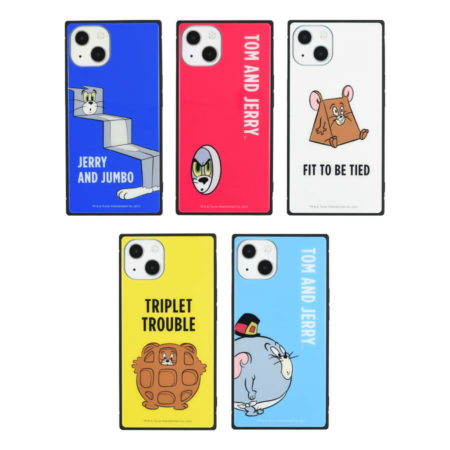 【公式】 トムとジェリー【FUNNY ART series】 iPhone13対応 スクエア ガラス ケース iPhoneケース iPhoneカバー スマホケース スマホカバー アイフォンケース アイフォンカバー キズ防止 シンプル おしゃれ 人気 プレゼント TPU 持ちやすい 大人かわいい