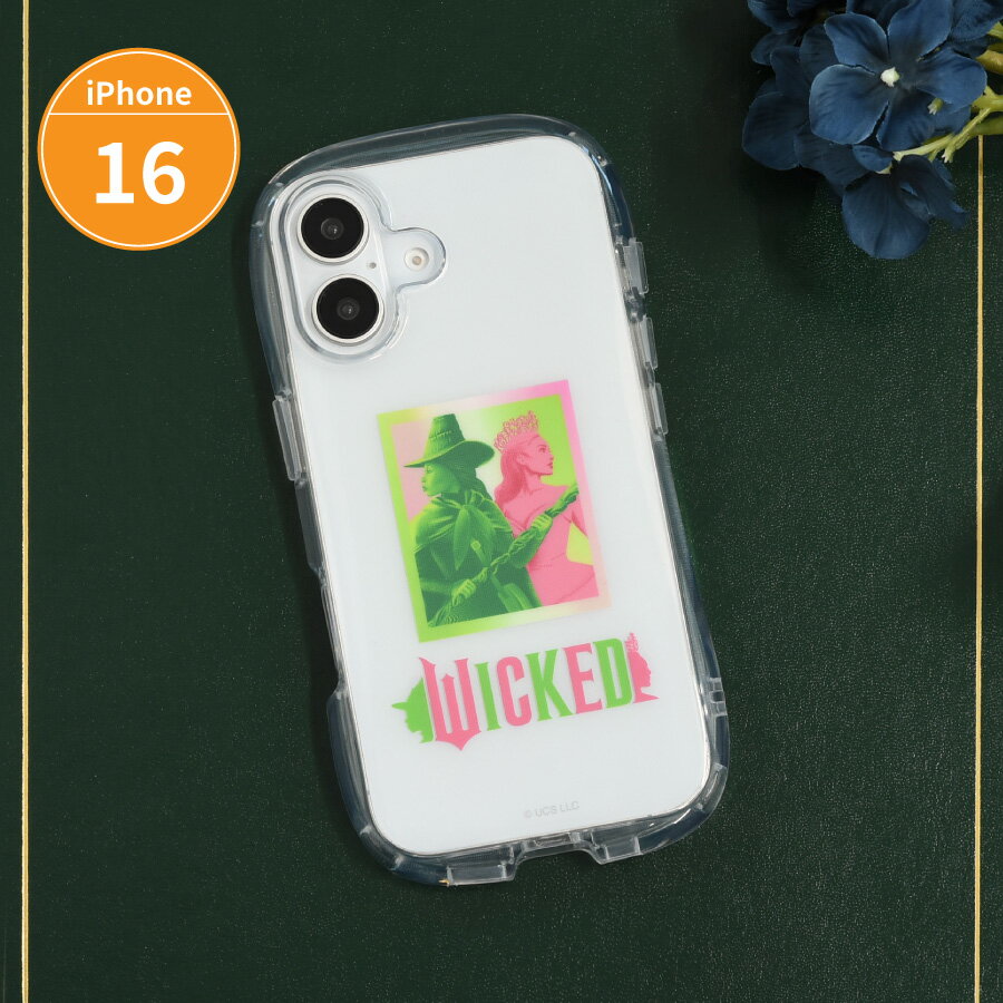 【公式】WICKED iPhone16 対応 クリスタルクリアケース ウィキッド ふたりの魔女 ソフトケース スマホケース スマホカバー アイフォン16 ケース iPhoneケース インナーシート クリア 透明 スマートフォン エルファバ グリンダ オズの魔法使い 映画のサムネイル