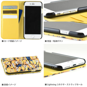 怪盗グルーシリーズ(ミニオンズ)　iPhone7対応フリップカバー