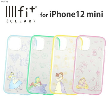 ディズニーキャラクター／IIIIfit Clear iPhone12 mini対応ケース