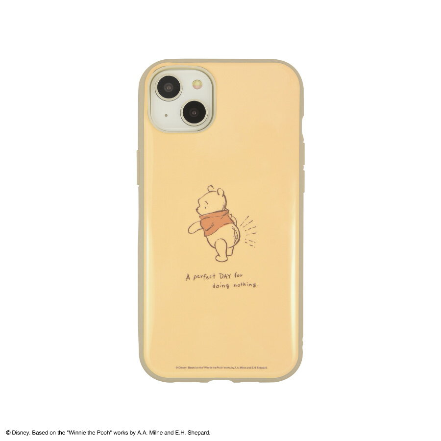 ディズニー IIIIfit iPhone 14 Plus 対応 ケース カバー iPhone14Plus iPhoneケース iPhoneカバー くまのプーさん スマホケース スマホカバー 6.7インチ シンプル おしゃれ 可愛い イーフィット グルマンディーズ TPU Disney Poohのサムネイル