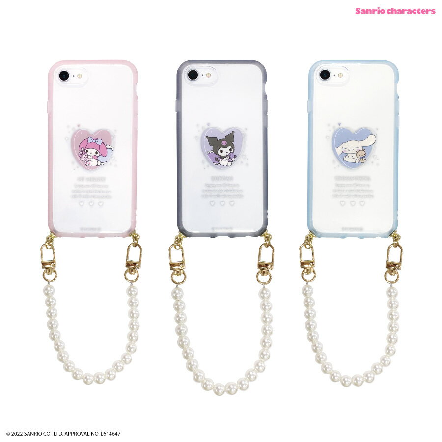 FIT 【公式】 サンリオキャラクターズ IIIIfit Strap_Pearl iPhoneSE(第3世代/第2世代)/8/7/6s/6対応 ケース