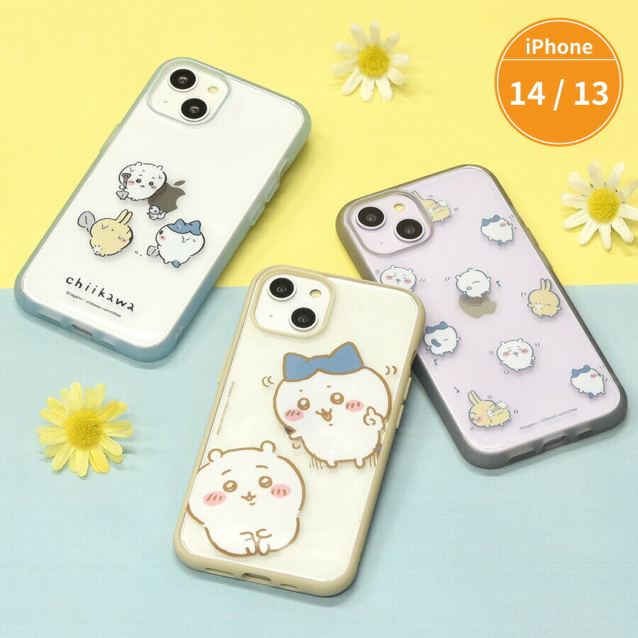 ちいかわ IIIIfit Clear iPhone14 13 対応 ケース iPhoneケース カバー アイフォン 14 13 ハチワレ うさぎ クリア ケース 透明 グレー ベージュ ブルー 青 スマホケース 携帯ケース シンプル かわいい プレゼント キャラクター ちいかわ グッズ モバイルのサムネイル