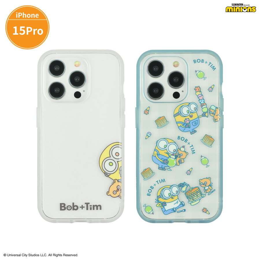 【公式】『怪盗グルー／ミニオンズ』シリーズ IIIIfit Clear iPhone15 Pro 対応 ケース ミニオン iPhone15 Pro iPhone ケース カバー クリア 透明 ボブ ティム スマホケース スマホカバー イーフィット クリア IIIIfit Clear ケース カバー