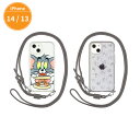 FIT 【公式】 トムとジェリー IIIIfit Loop iPhone14 13 対応 ケース ストラップ付きiPhoneケース トムジェリ スマホショルダー ストラップ ショルダーケース ネックストラップ アイフォンケース クリア 透明 グレー プレゼント かわいい トム と ジェリー グッズ 軽量 送料無料